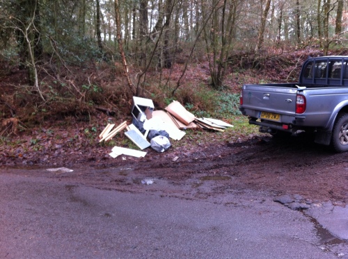 Fly tip Hurtwood